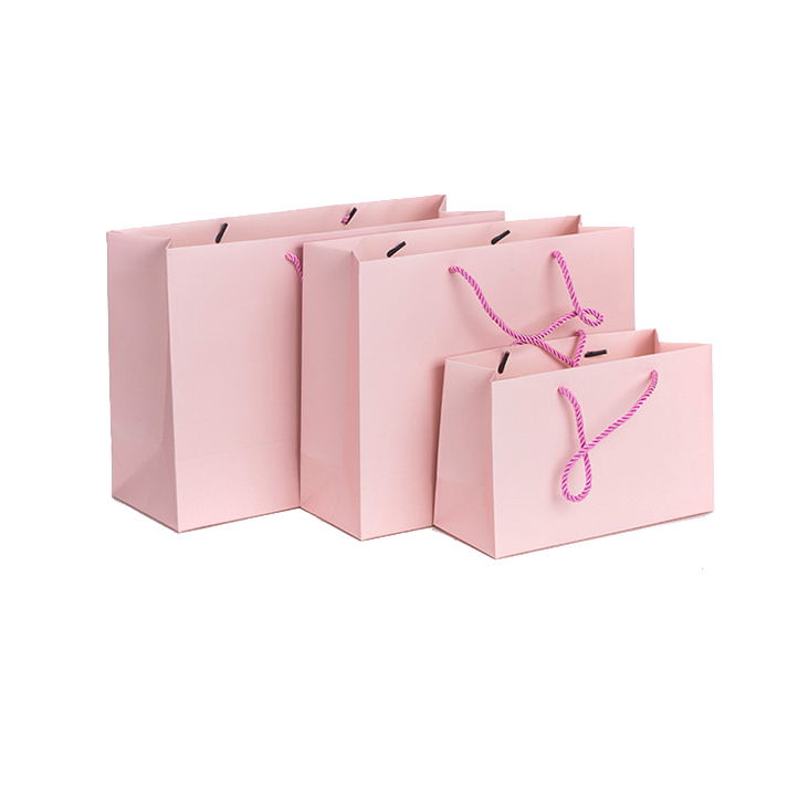 Strong Paper Bags Pink Gift Bag