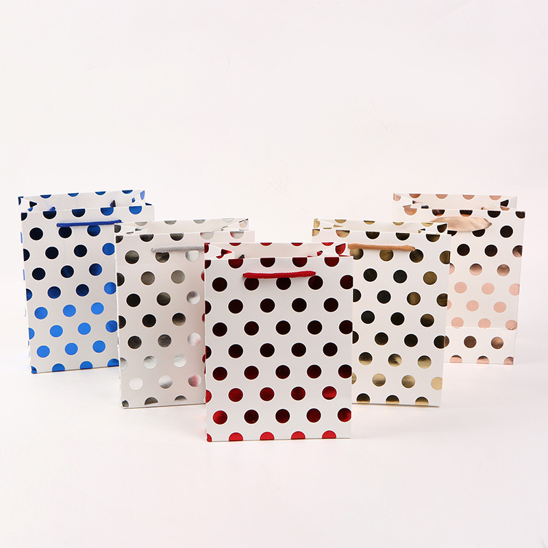 Dots Hot-stamping Paper Bag 