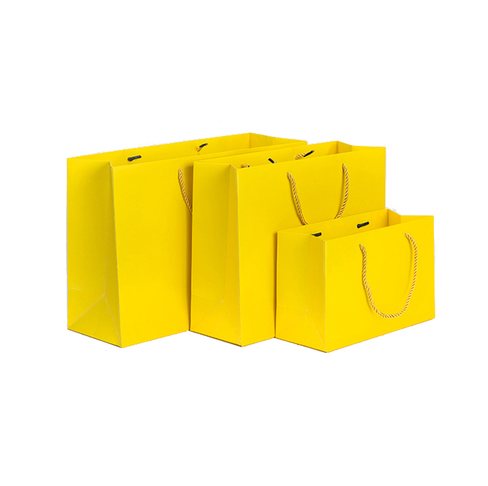 Yellow Gift Packing Bags